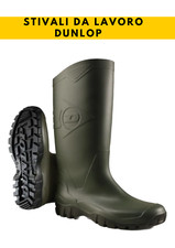 STIVALI ANTIPIOGGIA DUNLOP K680011 PVC IN GOMMA IMPERMEABILI UOMO AGRICOLTURA