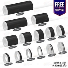 Satin black pin - stripe, car