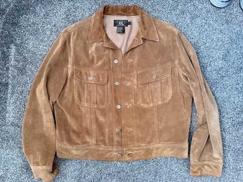 Rrl suede jacket 101j vintage - rrl,