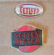 Tetley Bitter Set Of Two Pin