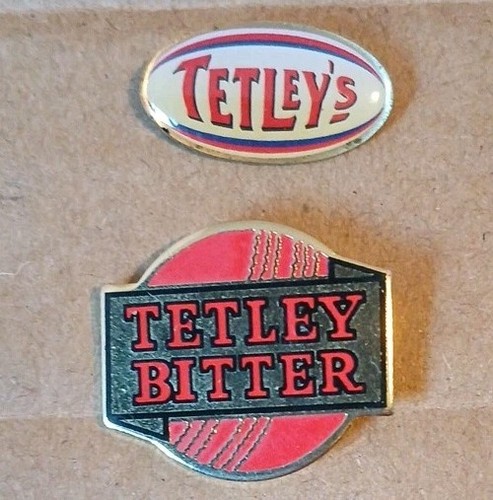 Tetley bitter set two pin - bitter,