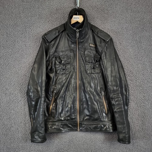 Superdry leather jacket mens - jacket,