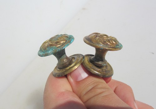 Vintage brass cabinet - vintage, knobs
