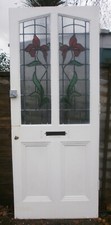 Stained glass front door 84  x 34 1/2 