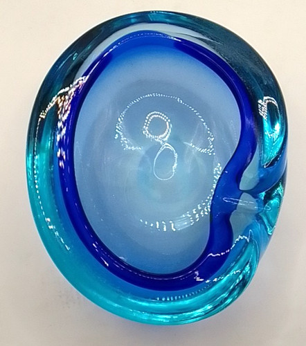 Murano aqua cobalt blue - aqua,