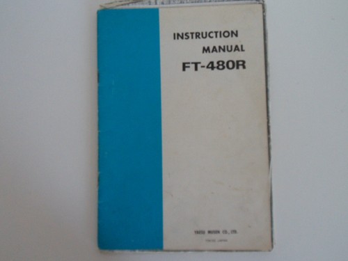 Yaesu 480r instruction - yaesu, (instruction