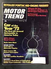 MOTOR TREND MAGAZINE-FEBRUARY 1972-CAR of the YEAR/CITROEN SM-LTD vs CAPRICE