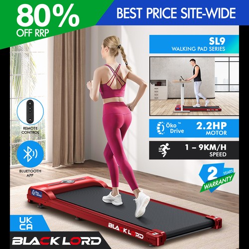 Black lord treadmill led - black,