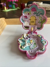Bluebird Polly Pocket 1990 Vintage Garden Surprise In Pink Compact With Doll