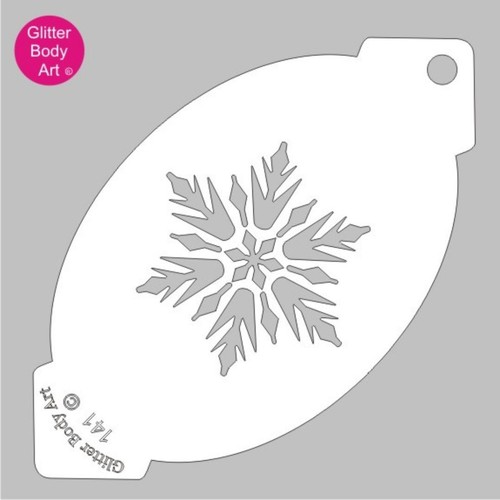 Snowflake stencil template - ,