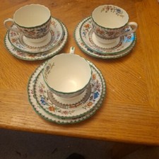  Copeland Spode Chinese Rose Trios