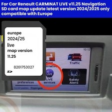 TOMTOM Europe v11.25 Renault Carminat LIVE 2024-2025 GPS Card