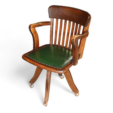 Early 20th Century Oak & Green