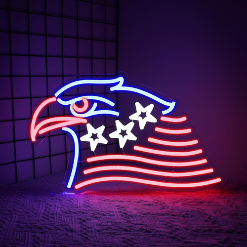 Eagle neon sign - eagle, wall