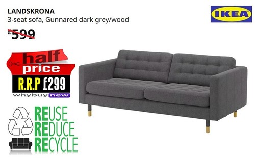 Rrp 599 ikea landskrona - rrp:£599,