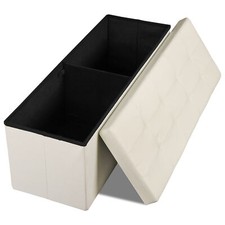 43" Beige Folding Storage