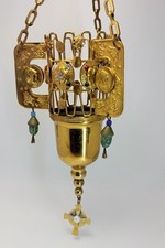 Vintage Brass Sanctuary Lamp