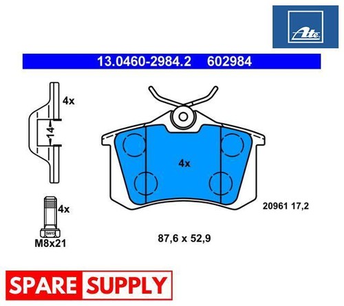 Brake pad set - brake, for