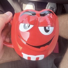 M&M’s World 2015 Mug - Official Large Red M and M Mug with Face