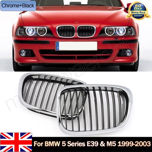 1pair chrome black slat front - 1pair,