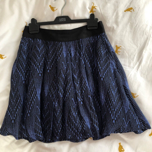 Blue black short skirt - blue/black,