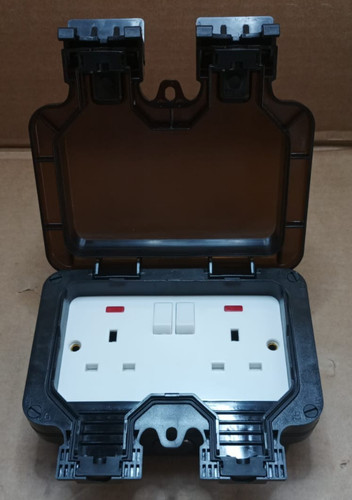 Socket double switched toggle - socket,
