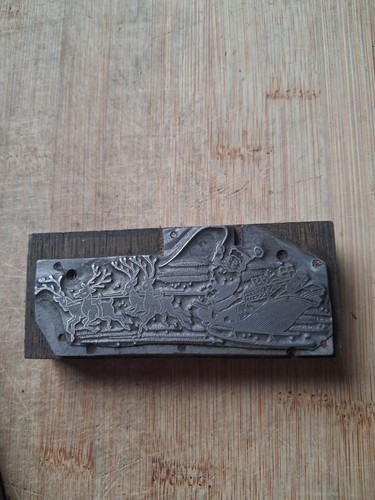 Letterpress block metal - metal, on