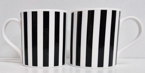 Black lines mugs set - lines,