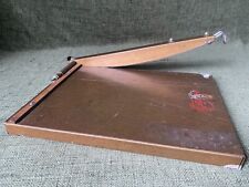 Vintage Emgee MK1 Metal Paper Cutter Guillotine 10 x 14" Made In England P224