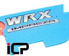 Genuine WRX Impreza Boot Badge Black Blue Fits: Subaru Impreza WRX GD 00 To 07