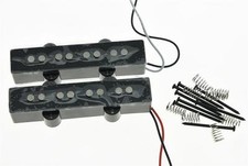 Black Alnico 5 J Bass Pickups Set 60s Vintage Sound 4 String Jazz Bass Pickup