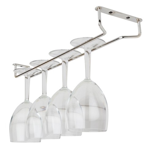 Chrome glass hanger wine - glass,