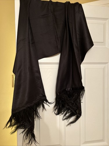 Vintage black linea - stole, wrap