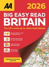 AA Big Easy Read Atlas Britain 2026 by N.A. Spiral bound