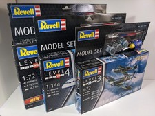 Lot of 3 Model Airplanes - Revell - 2x 1:72 (Military) and 1x 1:144 (Airbus)