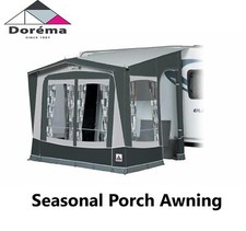 Dorema Omega De Luxe All Season Caravan Porch Awning Grey With Steel Frame 2025