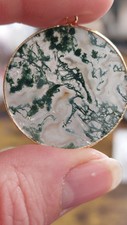 Natural Moss Agate Slice