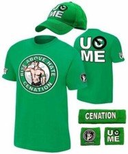 Hat T-shirt Wristbands for John Cena Costume gift jogger mens children boys UK/
