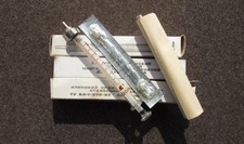 USSR Set Medical Glass Reusable Insuline 1 cm³ Syringe 1pcs.& 2pcs.needles #1