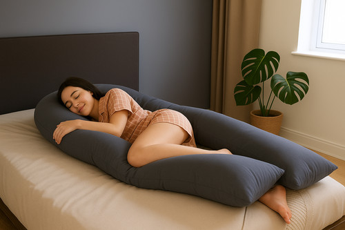 9ft shaped total body pillow - shaped,