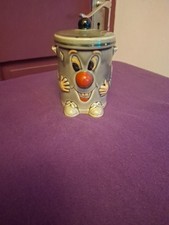 Vintage Dusty Bin Money box 1980’s Original 321 Ceramic. missing stopper