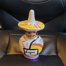 Vintage Kitsch Toni Raymond Mexican Man Sugar Shaker Hand Painted 60s 70s