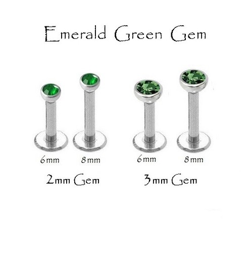 Tiny gem labret tragus - tiny,