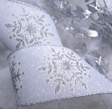 1m 63mm Wired Christmas Ribbon