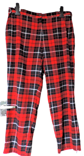 Size red tartan plaid - 18,