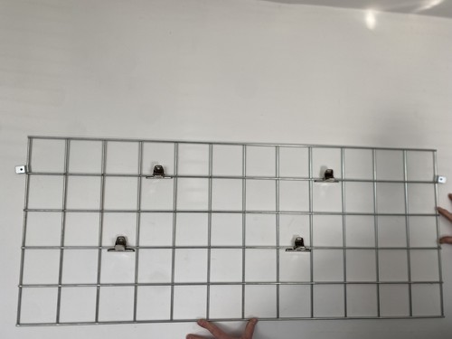 Grid wall panel chrome mesh - panel,