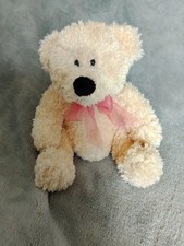 BHS Cream Teddy Bear With Pink