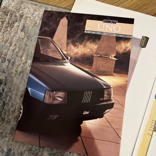 Fiat uno brochure pack 45s - pack,