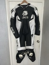 BKS Apex 1 Motorcycle suit (Black and White) Size 46