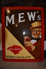 Mew's W B Mew Langton & Co Ltd Pub Enamel Sign Brewery